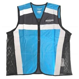 Amazon Flex High Visibility Reflective Safety Delivery Vest Blue XL